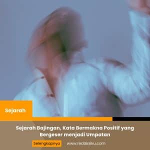 SEJARAH BAJINGAN, KATA BERMAKNA POSITIF YANG BERGESER MENJADI UMPATAN