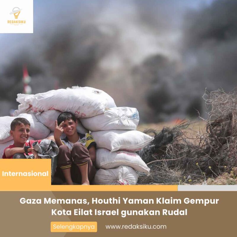 Gaza Memanas, Houthi Yaman Klaim Gempur Kota Eilat Israel gunakan Rudal