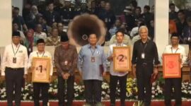 Resmi: Anies-Cak Imin Nomor Urut 1, Prabowo-Gibran 2, Ganjar-Mahfud 3