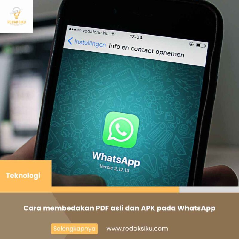 Cara membedakan PDF asli dan APK pada WhatsApp