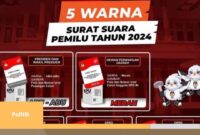 Kenali Warna Surat Suara Pemilu 2024, hal yang perlu kamu tahu