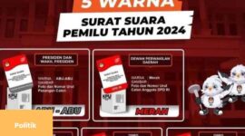 Kenali Warna Surat Suara Pemilu 2024, hal yang perlu kamu tahu