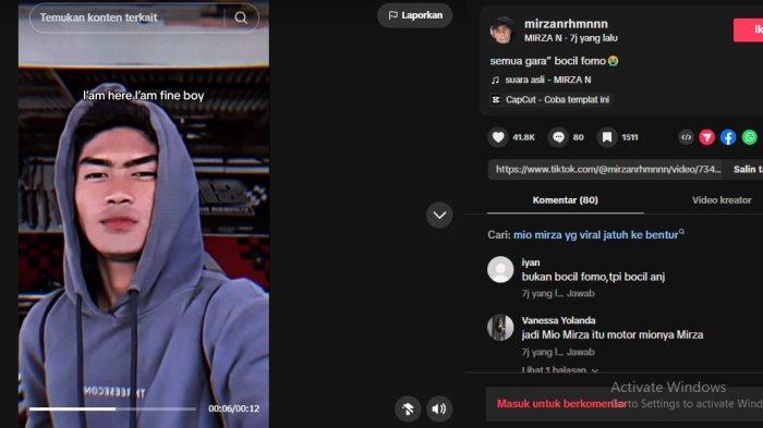 SIAPA MIO MIRZA YANG VIRAL DI TIKTOK TERJAWAB, NYATANYA ANAK MUDA ASAL SIDOARJO JATIM, INI SOSOKNYA MIO MIRZA YANG VIRAL DI TIKTOK
