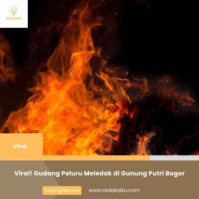 Viral! Gudang Peluru Meledak di Gunung Putri Bogor