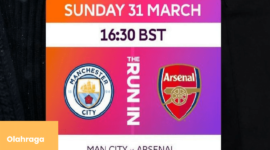 Big Match Liga Inggris minggu 30, Man City vs Arsenal, Persaingan Puncak Klasemen