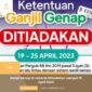 Ganjil Genap di Jakarta Ditiadakan sampai 15 April 2024