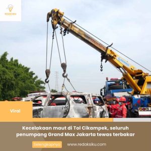 KECELAKAAN MAUT DI TOL CIKAMPEK, SELURUH PENUMPANG GRAND MAX JAKARTA TEWAS TERBAKAR