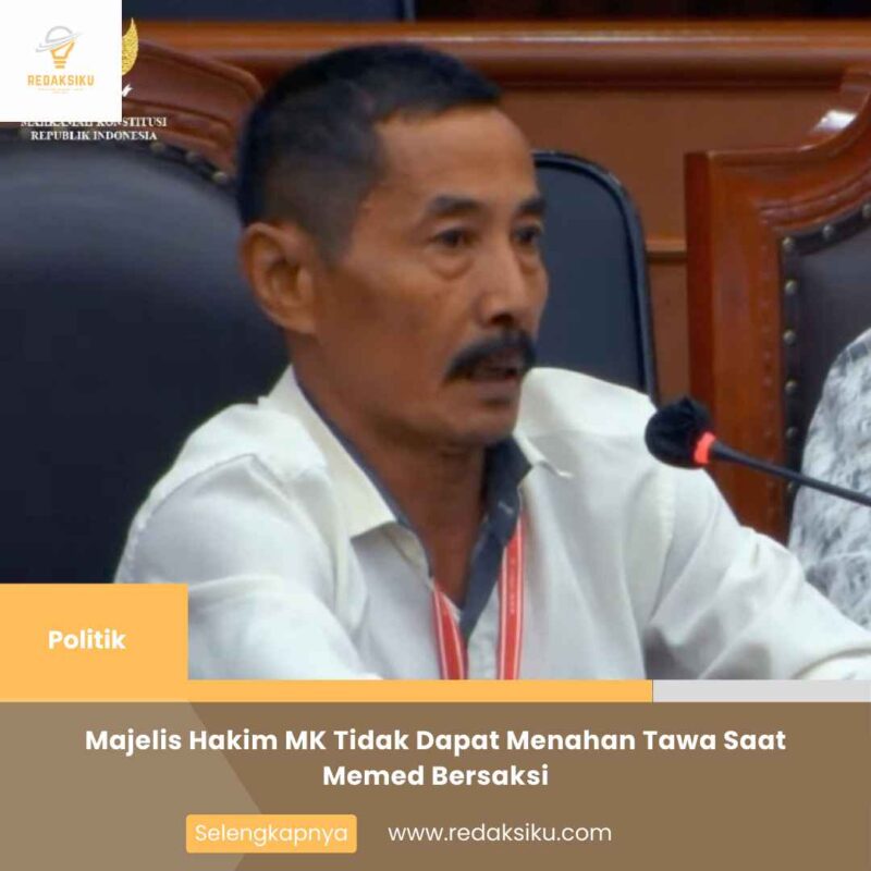 Majelis Hakim MK Tidak Dapat Menahan Tawa Saat Memed Bersaksi