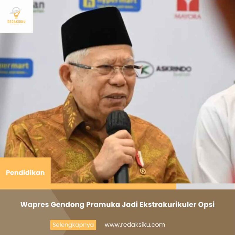 Wapres Gendong Pramuka Jadi Ekstrakurikuler Opsi