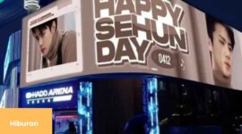 Loyalitas Fans Sehun Exo, Ulang Tahun Dengan LED Terbesar di Dunia Meski Idolanya Lagi Wajib Militer!