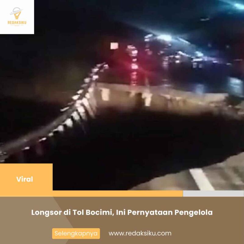 Longsor di Tol Bocimi, Ini Pernyataan Pengelola