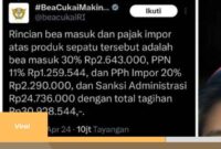 Viral Beli Sepatu Bola Harga Rp10 Juta, Namun Justru Kena Banderol Rp31 Juta Hitungan Bea Cukai