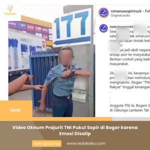 Video Oknum Prajurit TNI Pukul Sopir di Bogor karena Emosi Disalip Video Oknum Prajurit TNI Pukul Sopir di Bogor karena Emosi Disalip