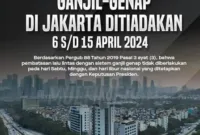Ganjil Genap di Jakarta Ditiadakan sampai 15 April 2024