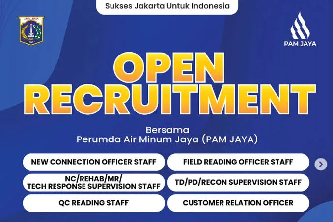 Lowongan Kerja PAM Jaya Jakarta Dibuka Sampai 6 April 2024, Berikut Syaratnya