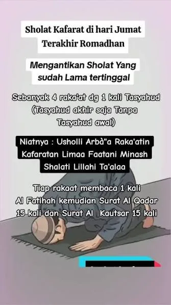 Sholat Kafarat Jumat Terakhir Ramadhan: Susunan Metode, Doa , Serta Prinsipnya