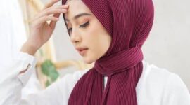 Tutorial hijab pashmina plisket