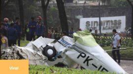Pesawat Latih Jatuh di BSD, Tangerang Selatan, 3 Orang Meninggal