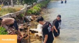 Mahasiswa UNDIP Ikut Serta Dalam Aktivitas KKL Bersih Tepi Laut di Karimunjawa