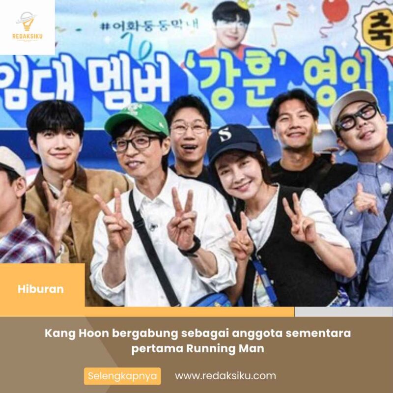 Kang Hoon bergabung sebagai anggota sementara pertama Running Man