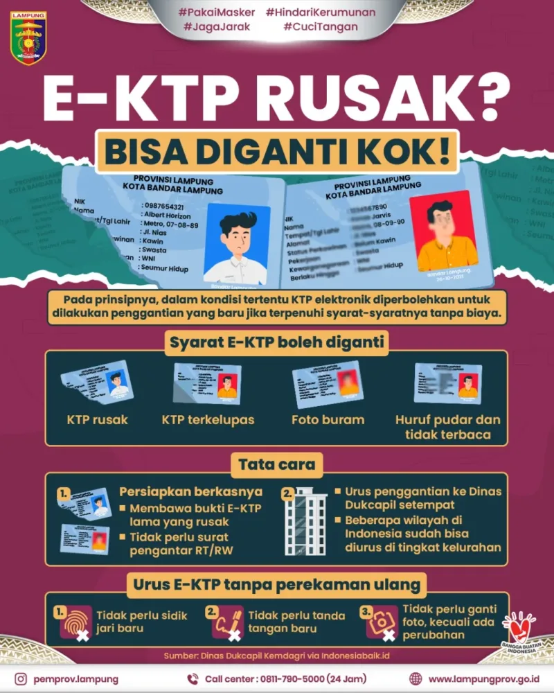 e-KTP Gampang Pudar, Ini Cara Ganti Secara Gratis
