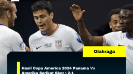 Hasil Copa America 2024 Panama Vs Amerika Serikat Skor : 2-1
