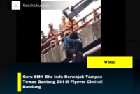 Guru SMK Bhs Indo Berwajah Tampan Tewas Gantung Diri di Flyover Cimindi Bandung