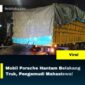 Mobil Porsche Hantam Belakang Truk, Pengemudi Mahasiswa!