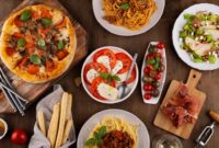 Ilustrasi Makanan Khas Italia yang Enak dan Menarik