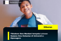 Tiktokers Ibnu Wardani ternyata Lulusan Sarjana Ilmu Kelautan di Universitas Diponegoro
