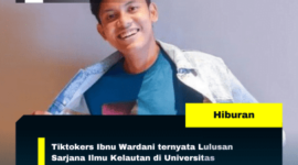 Tiktokers Ibnu Wardani ternyata Lulusan Sarjana Ilmu Kelautan di Universitas Diponegoro