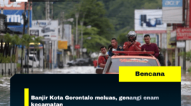 Banjir Kota Gorontalo meluas, genangi enam kecamatan