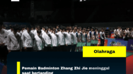 Pemain Badminton Zhang Zhi Jie meninggal saat bertanding