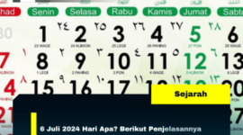 6 Juli 2024 Hari Apa? Berikut Penjelasannya