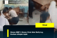 Siswa SMP 3 Gowa Viral Aksi Bullying, Korban diinjak injak