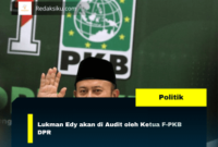 Lukman Edy akan di Audit oleh Ketua F-PKB DPR