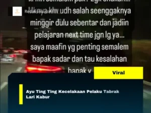 AYU TING TING KECELAKAAN PELAKU TABRAK LARI KABUR AYU TING TING KECELAKAAN PELAKU TABRAK LARI KABUR