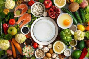 ILUSTRASI MAKANAN 4 SEHAT 5 SEMPURNA YANG BERGIZI SEIMBANG