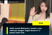 Inilah sosok Msbreewc, kreator yang videonya dengan Teguh Suwandi di kamar hotel viral