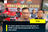 34 saksi dalam kasus perundungan di PPDS Undip Semarang telah diperiksa oleh polisi
