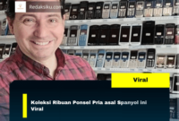 Koleksi Ribuan Ponsel Pria asal Spanyol ini Viral
