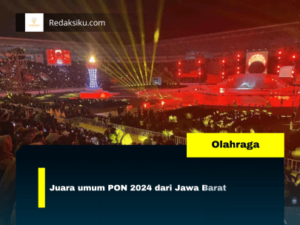 Juara umum PON 2024 dari Jawa Barat Juara umum PON 2024 dari Jawa Barat