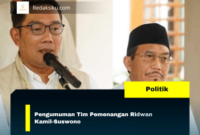 Pengumuman Tim Pemenangan Ridwan Kamil-Suswono