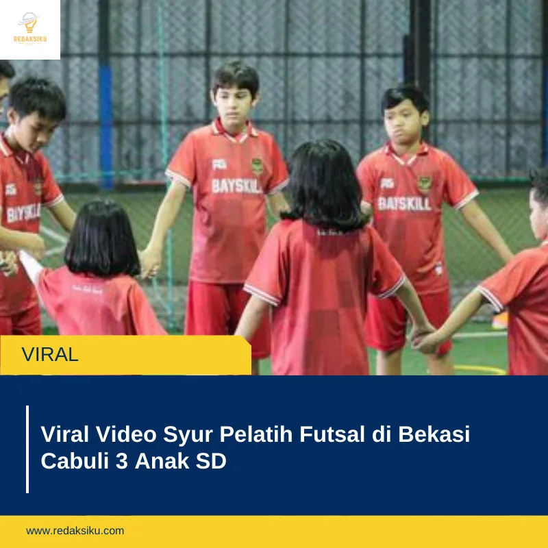 Viral Video Syur Pelatih Futsal di Bekasi Cabuli 3 Anak SD