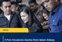 5 Poin Kesaksian Sandra Dewi dalam Sidang Harvey Moeis Korupsi Timah