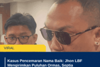 Kasus Pencemaran Nama Baik: Jhon LBF Mengirimkan Puluhan Ormas, Septia Memutuskan untuk Berdamai