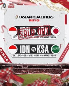 TIKET INDONESIA VS JEPANG HABIS TERJUAL. (INSTAGRAM/@TIMNASINDONESIA)