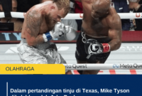 Dalam pertandingan tinju di Texas, Mike Tyson dikalahkanoleh Jake Paul