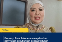 Penyanyi Reza Artamevia mengeluarkan pernyataan sehubungan dengan tuduhan penipuan bisnis berlian senilai Rp 18,5 miliar