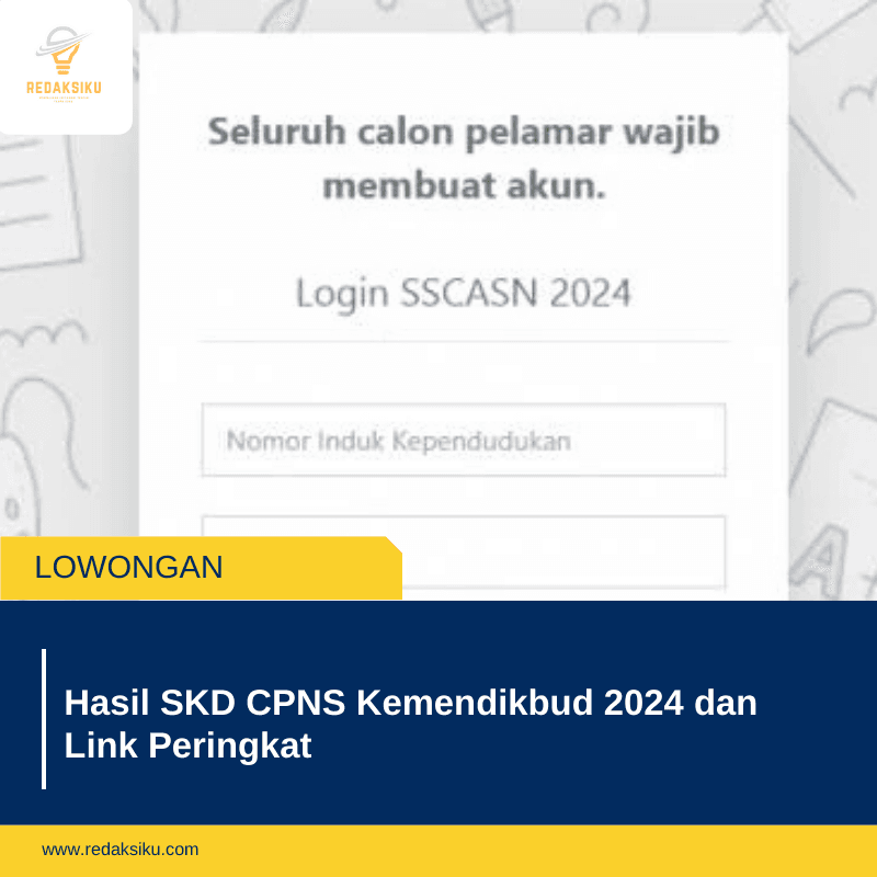 Hasil SKD CPNS Kemendikbud 2024 dan Link Peringkat